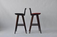 Henry Rosengren Hansen Pair of Rosewood Bar Stools by Rosengren Hansen - 352125