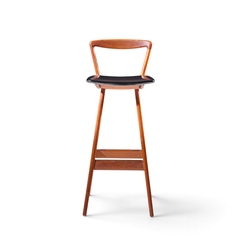 Henry Rosengren Hansen Rosengren Hansen for Brande M belfabrik Mid Century Teak Barstools Set of 4 - 4773692