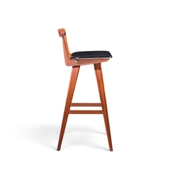 Henry Rosengren Hansen Rosengren Hansen for Brande M belfabrik Mid Century Teak Barstools Set of 4 - 4773698