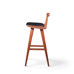 Henry Rosengren Hansen Rosengren Hansen for Brande M belfabrik Mid Century Teak Barstools Set of 4 - 4773700
