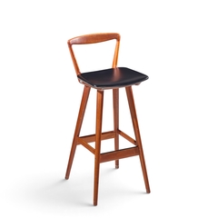 Henry Rosengren Hansen Rosengren Hansen for Brande M belfabrik Mid Century Teak Barstools Set of 4 - 4773701