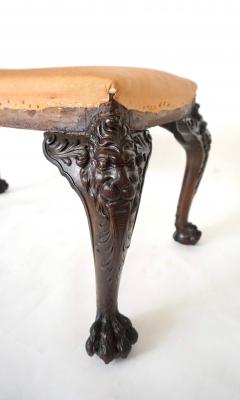 Henry Samuel George II Style Carved Mahogany Long Stool or Bench by Henry Samuel - 2616966