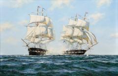 Henry Scott Sea Battle Shannon engaging Chesapeake 1813 Henry Scott R S A  - 4447269