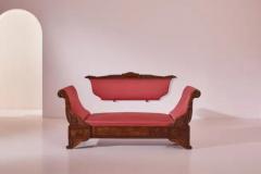 Henry Thomas Peters A carved walnut sofa with boat shaped form in the style of Henry Thomas Peters - 3662417
