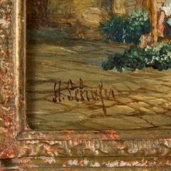 Henry Thomas Schafer Pair of Gothic Architectural Street Scenes by H T Schafer - 4744497