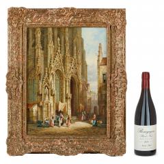 Henry Thomas Schafer Pair of Gothic Architectural Street Scenes by H T Schafer - 4744501
