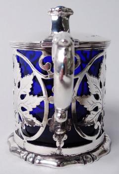 Henry Wilkinson Antique English Victorian Classical Sterling Silver Mustard Pot 1842 - 3987416