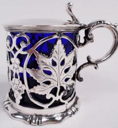 Henry Wilkinson Antique English Victorian Classical Sterling Silver Mustard Pot 1842 - 3987417