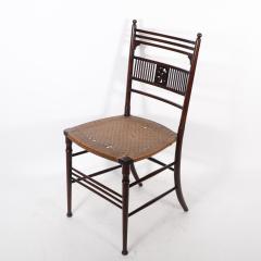 Henry William Batley H W Batley Collinson Lock An Aesthetic Movement side chair with floral decor - 4183285