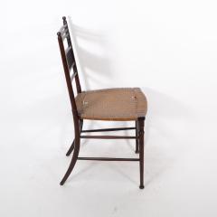Henry William Batley H W Batley Collinson Lock An Aesthetic Movement side chair with floral decor - 4183286