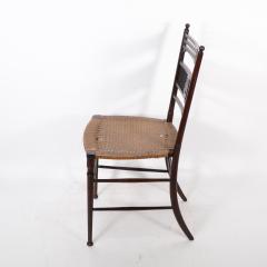 Henry William Batley H W Batley Collinson Lock An Aesthetic Movement side chair with floral decor - 4183287
