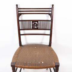 Henry William Batley H W Batley Collinson Lock An Aesthetic Movement side chair with floral decor - 4183288