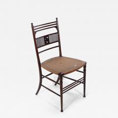 Henry William Batley H W Batley Collinson Lock An Aesthetic Movement side chair with floral decor - 4206325