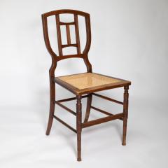 Henry William Batley H W Batley attr Jas Shoolbred Pair of Aesthetic Movement cane seat beech chairs - 4191839
