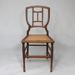 Henry William Batley H W Batley attr Jas Shoolbred Pair of Aesthetic Movement cane seat beech chairs - 4191841