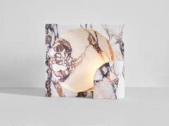 Henry Wilson Block Sconce in Calacatta Viola Marble by Henry Wilson - 1212109