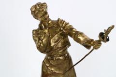 Henryk Kossowski Henryk Kossowski Jr French 1855 1921 Bronze Sculpture LArmurier  - 733935