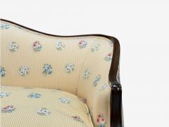 Hepplewhite Style Mahogany Scalamandre Upholstery Loveseat 1930s - 4323546