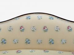 Hepplewhite Style Mahogany Scalamandre Upholstery Loveseat 1930s - 4323547