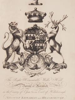 Heraldic Crest Baron of Harwich circa 1880 - 2562082
