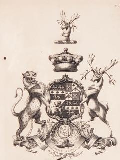 Heraldic Crest Baron of Harwich circa 1880 - 2562083