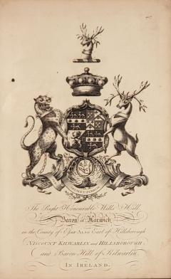 Heraldic Crest Baron of Harwich circa 1880 - 2562619