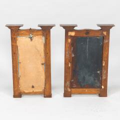 Herbert Davis Richter Pair of Arts Crafts Oak Pictures in the Original Frames - 4189560