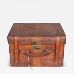 Herbert Johnson Edwardian Leather Hat Box By Herbert Johnson Of London - 4133216