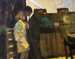 Herbert Tauss Vintage Computer Original Artwork Love in the Computer Room - 4607742