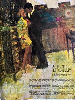 Herbert Tauss Vintage Computer Original Artwork Love in the Computer Room - 4607749
