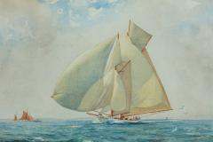 Herbert Walter Herbert Walter Oake Susanne racing off Cowes - 2038237