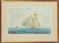 Herbert Walter Herbert Walter Oake Susanne racing off Cowes - 2038238