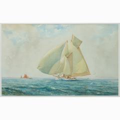 Herbert Walter Herbert Walter Oake Susanne racing off Cowes - 2038240