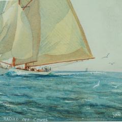 Herbert Walter Herbert Walter Oake Susanne racing off Cowes - 2038241