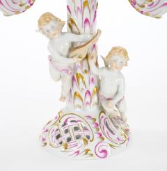 Herend Hungarian Hand Painted Gilt Decorated Five Arms Tableware Candelabra - 3810733