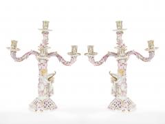 Herend Hungarian Hand Painted Gilt Decorated Five Arms Tableware Candelabra - 3810740