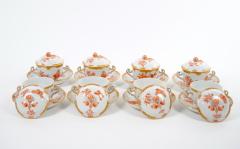 Herend Porcelain Herend Hungarian Porcelain Covered Pot De Creme Service 12 People - 3179871