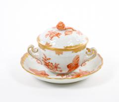 Herend Porcelain Herend Hungarian Porcelain Covered Pot De Creme Service 12 People - 3179874