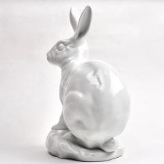 Herend Porcelain White Porcelain Blanc de Chine Rabbit by Eva Vastagh for Herend - 2065703