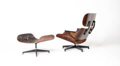 Herman Miller 2nd Generation Eames Lounge Chair and Ottoman in Rosewood Red Leather - 4662359