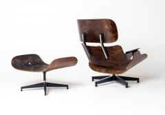 Herman Miller 2nd Generation Eames Lounge Chair and Ottoman in Rosewood Red Leather - 4662362