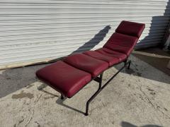 Herman Miller Billy Wilder for Eames Herman Miller Red Leather Adjustable Chaise Lounge - 4415995