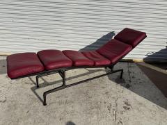Herman Miller Billy Wilder for Eames Herman Miller Red Leather Adjustable Chaise Lounge - 4416010