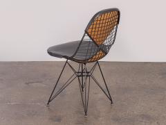 Herman Miller Black Eames Wire Chair with Bikini Cover on Eiffel Base - 1037189