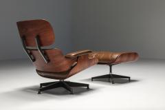 Herman Miller Eames Lounge Chair In Brown with Ottoman for Herman Miller 1960s - 2233445