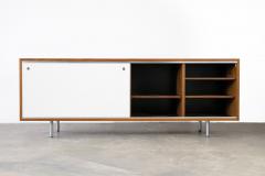 Herman Miller George Nelson Credenza for Herman Miller in Walnut and White Lacquer 1960s - 2705933