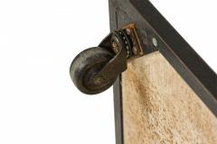 Herman Miller George Nelson for Herman Miller Laminate and Black Steel Rolling End Tables - 2789994