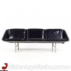 Herman Miller George Nelson for Herman Miller Mid Century Leather and Chrome Sling Sofa - 3504136