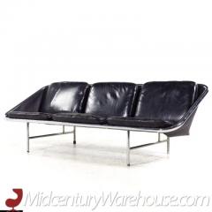Herman Miller George Nelson for Herman Miller Mid Century Leather and Chrome Sling Sofa - 3504137
