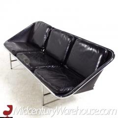 Herman Miller George Nelson for Herman Miller Mid Century Leather and Chrome Sling Sofa - 3504204